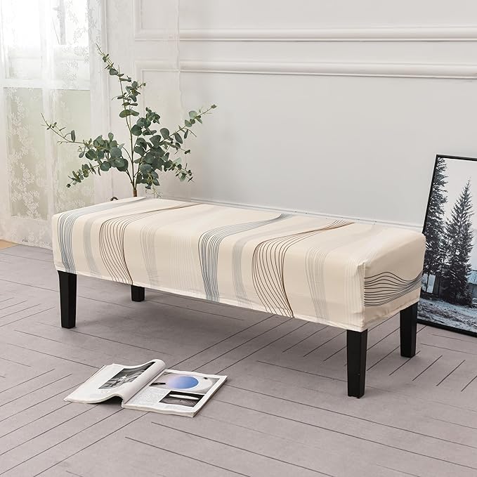House of Quirk Stretchable Dining Bench Cover