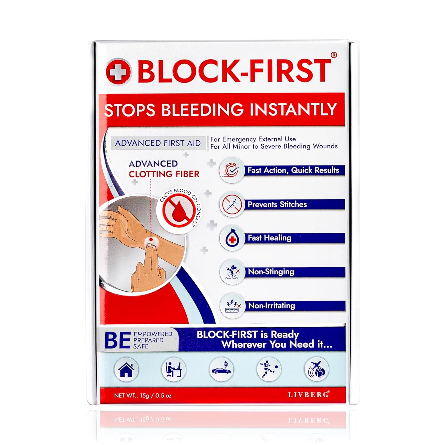 Stops Bleeding Instantly Without Stitches