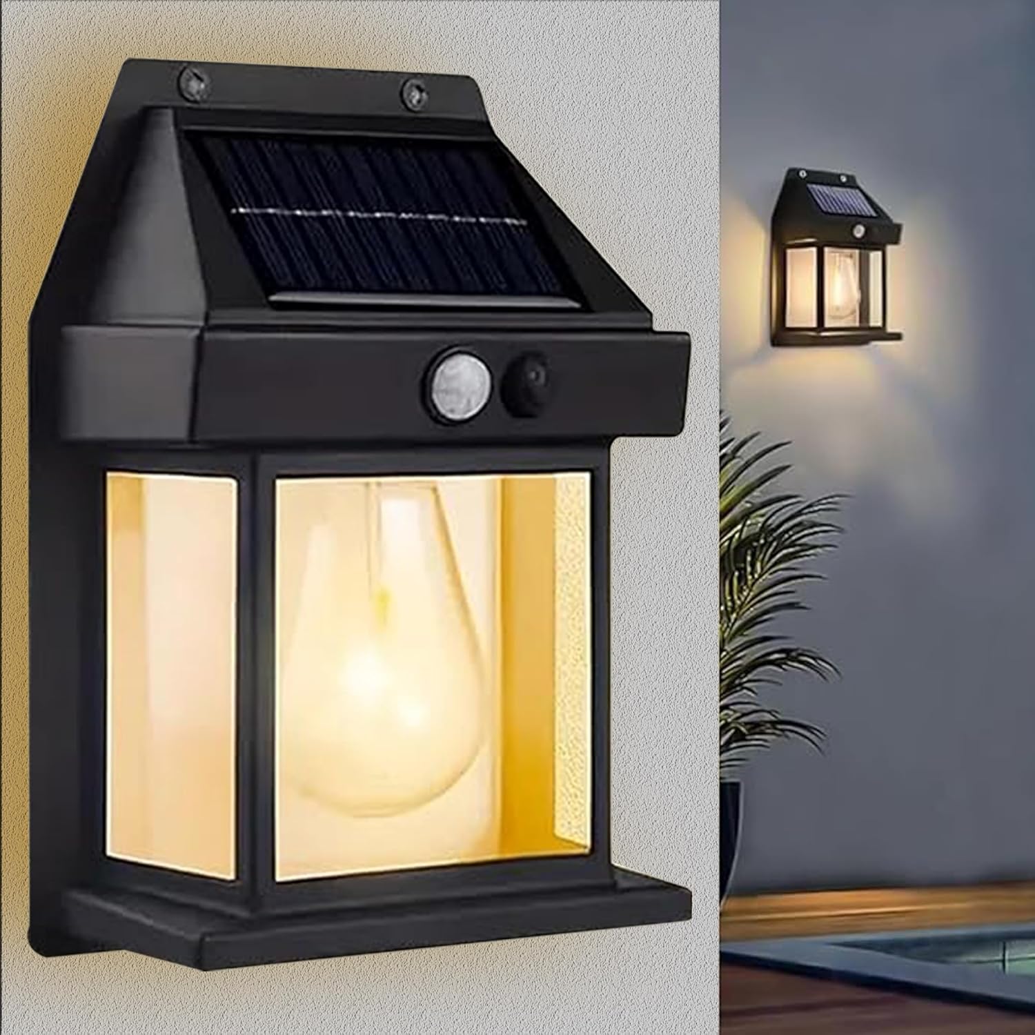 Btag Solar Wall Lights Outdoor Motion Sensor
